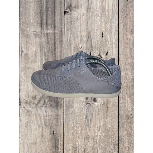 Olukai Nohea Moku Sneaker Men's Size 10 Gray Breathable Beach Shoes - Picture 3 of 9
